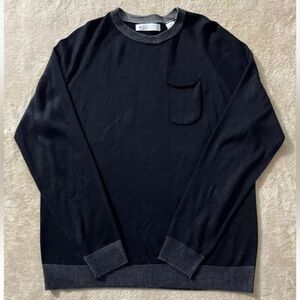 Ryan Seacrest Men’s Sweater Distinction Black Pullover Long Sleeve Size Medium